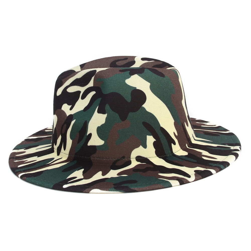 Camo Print Fedora