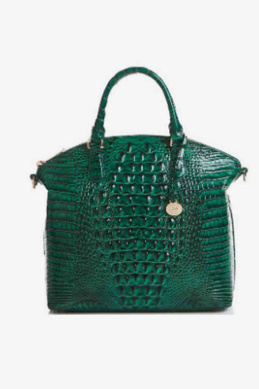 Faux Leather Crocodile Handbag